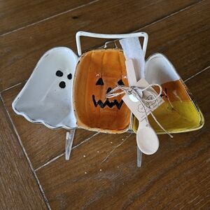 Mudpie candy dish with spoon & stand - two available